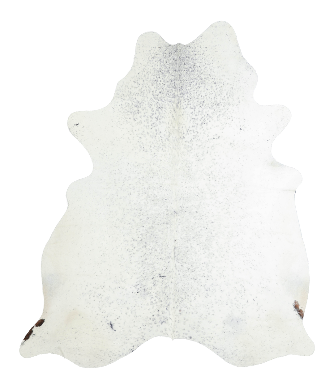 Salt and Pepper Black X-Large Brazilian Cowhide Rug 7'0"H x 5'11"W #A2