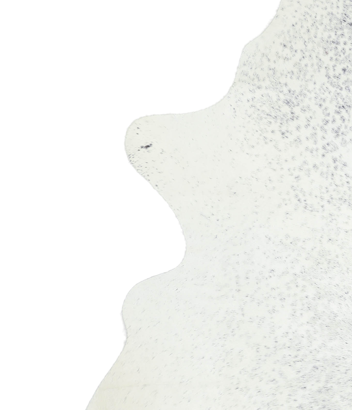 Salt and Pepper Black Cowhide Rug #A21312