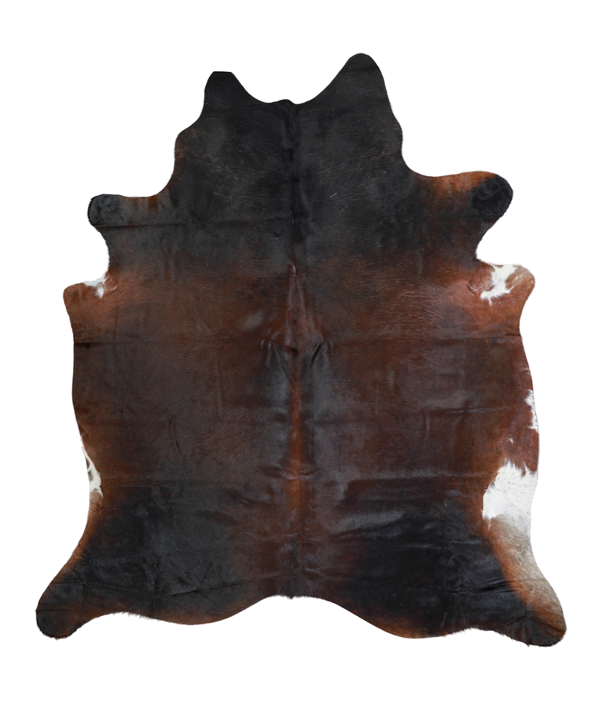 Chocolate XX-Large Brazilian Cowhide Rug 7'7"H x 6'8"W #A21318 by Hudson Hides