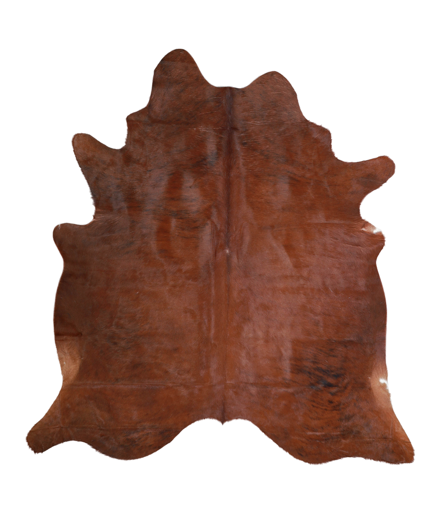 Medium Brindle X-Large Brazilian Cowhide Rug 6'7"H x 6'1"W #A21328 by Hudson Hides