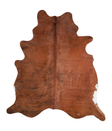 Medium Brindle X-Large Brazilian Cowhide Rug 7'1"H x 6'3"W #A21335 by Hudson Hides