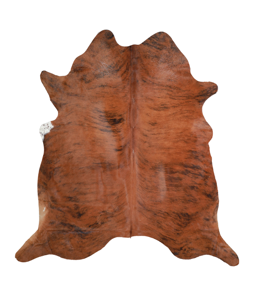 Medium Brindle X-Large Brazilian Cowhide Rug 6'11"H x 6'6"W #A21337 by Hudson Hides