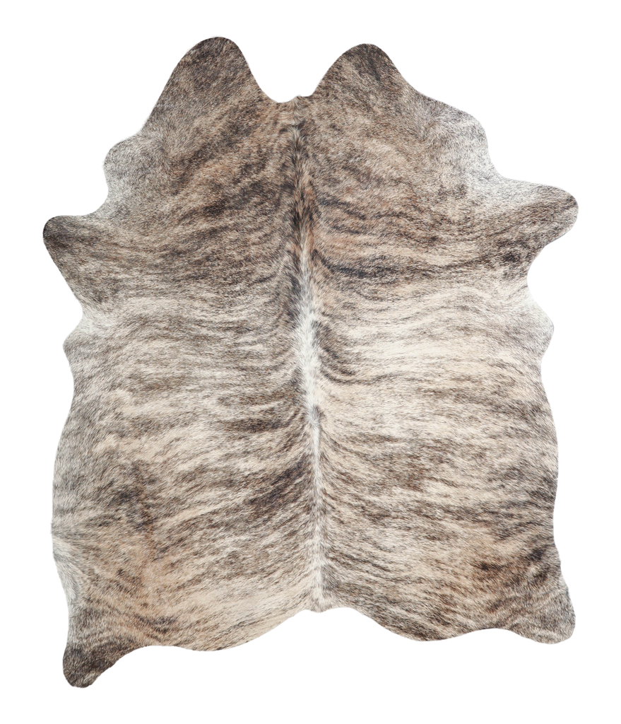 Light Brindle Large Brazilian Cowhide Rug 6'5"H x 5'3"W #A21360 by Hudson Hides