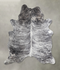 Grey Brindle Large Brazilian Cowhide Rug 5'9
