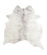 Grey Brindle Large Brazilian Cowhide Rug 5'10"H x 5'5"W #A21383 by Hudson Hides