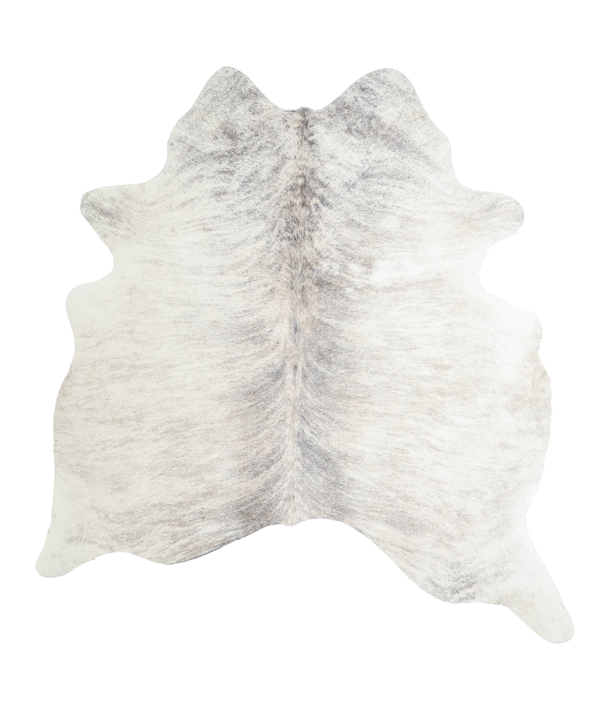 Grey Brindle Large Brazilian Cowhide Rug 5'10"H x 5'5"W #A21383 by Hudson Hides