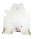 Salt and Pepper Brown X-Large Brazilian Cowhide Rug 7'3"H x 6'4"W #A21409 by Hudson Hides
