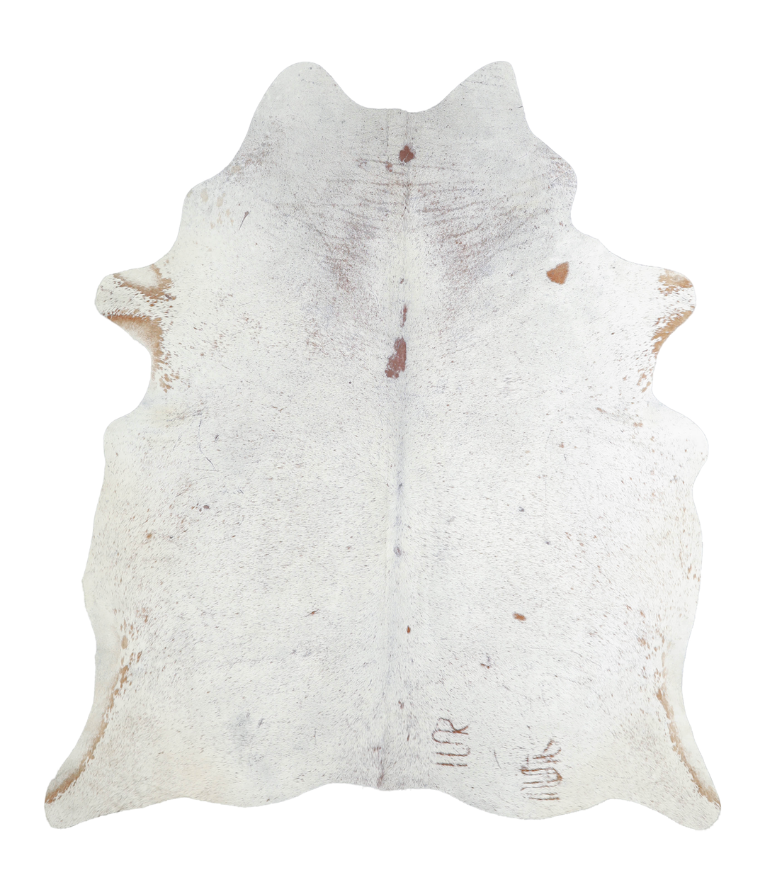 Salt and Pepper Brown X-Large Brazilian Cowhide Rug 7'0"H x 6'1"W #A21