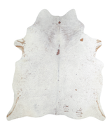 Salt and Pepper Brown X-Large Brazilian Cowhide Rug 7'0"H x 6'1"W #A21410 by Hudson Hides