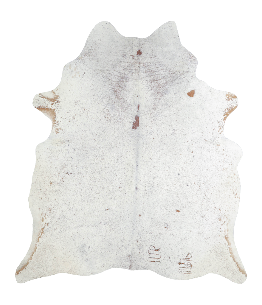 Salt and Pepper Brown X-Large Brazilian Cowhide Rug 7'0"H x 6'1"W #A21410 by Hudson Hides