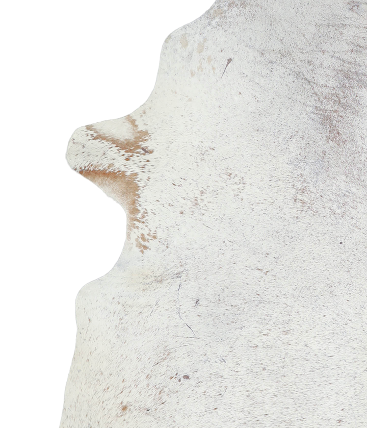 Salt and Pepper Brown X-Large Brazilian Cowhide Rug 7'0"H x 6'1"W #A21410 by Hudson Hides