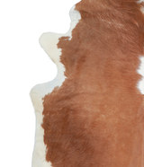 Brown and White XX-Large Brazilian Cowhide Rug 7'9"H x 6'11"W #A21413 by Hudson Hides