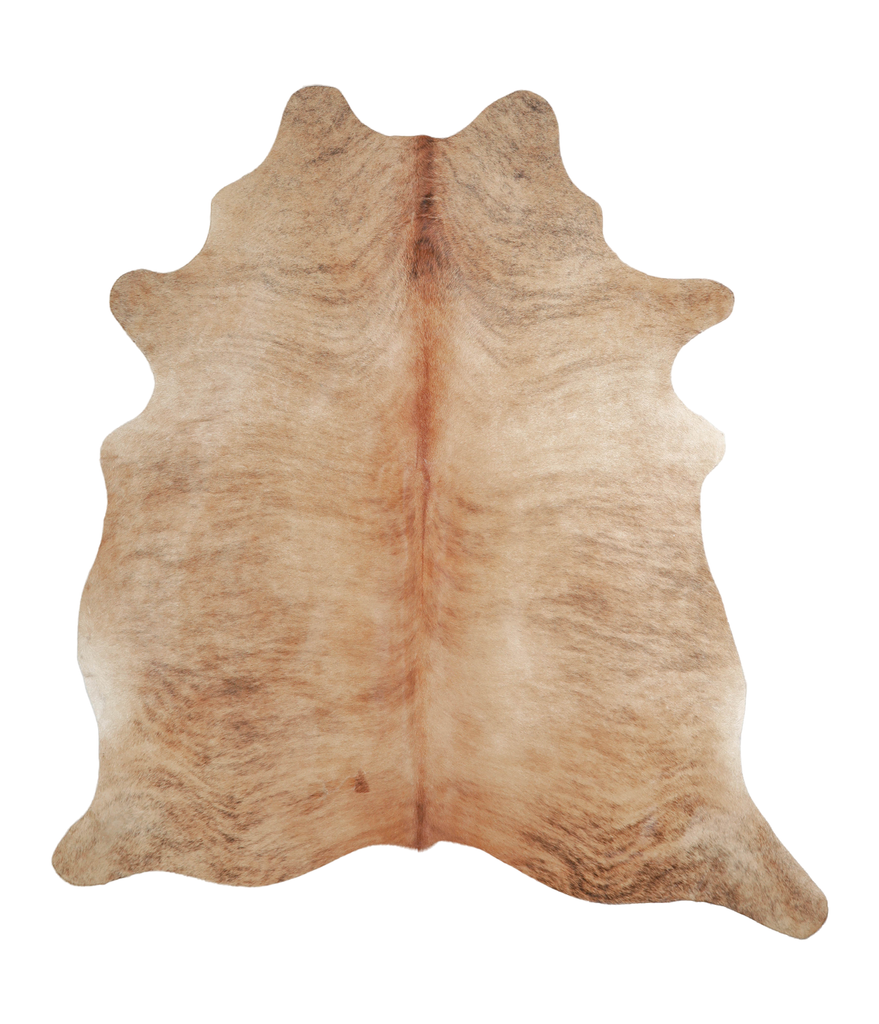 Medium Brindle X-Large Brazilian Cowhide Rug 7'0"H x 6'3"W #A21415 by Hudson Hides