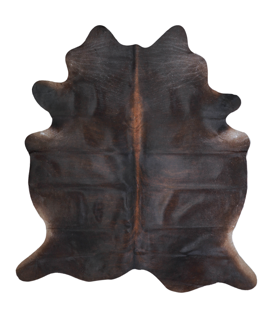 Chocolate Large Brazilian Cowhide Rug 6'6"H x 5'10"W #A21446 by Hudson Hides