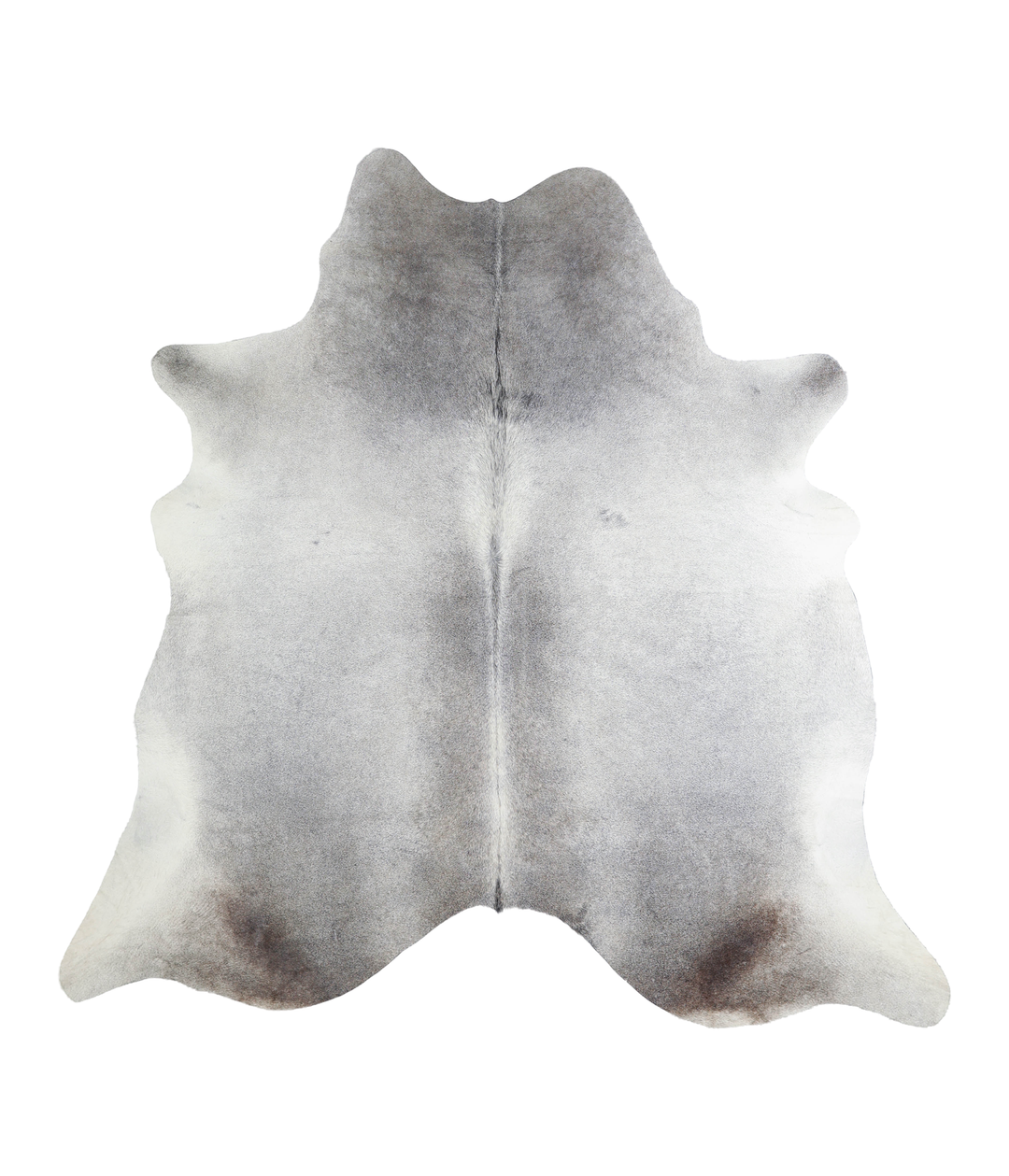 Medium Grey X-Large Brazilian Cowhide Rug 6'9"H x 6'10"W #A21454 by Hu