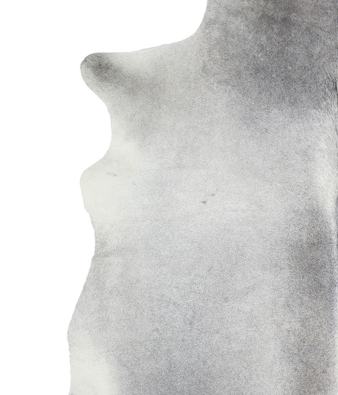 Medium Grey X-Large Brazilian Cowhide Rug 6'9"H x 6'10"W #A21454 by Hu