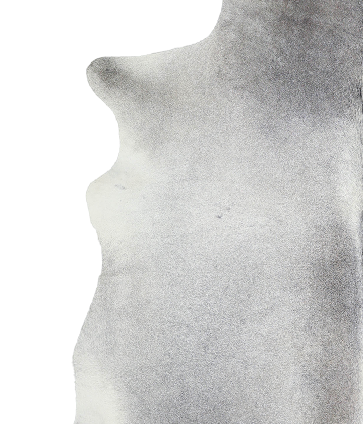 Medium Grey X-Large Brazilian Cowhide Rug 6'9"H x 6'10"W #A21454 by Hudson Hides