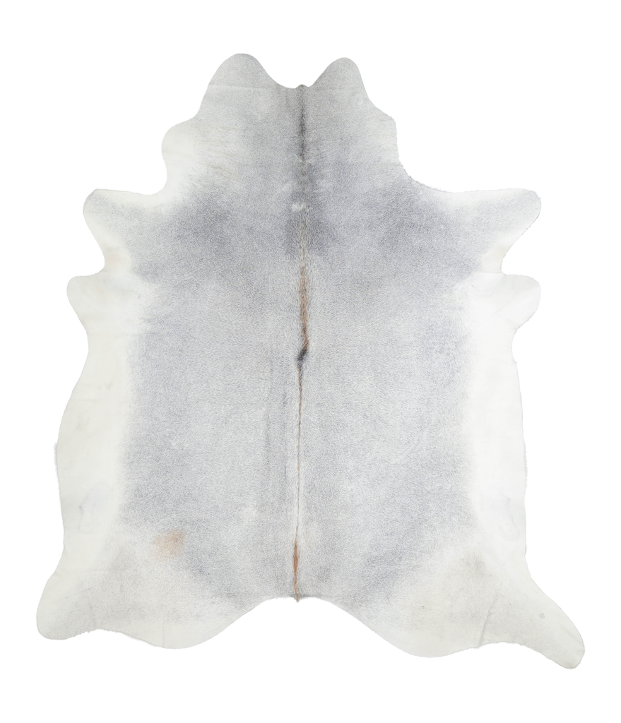 Medium Grey XX-Large Brazilian Cowhide Rug 8'0"H x 7'1"W #A21455 by Hudson Hides