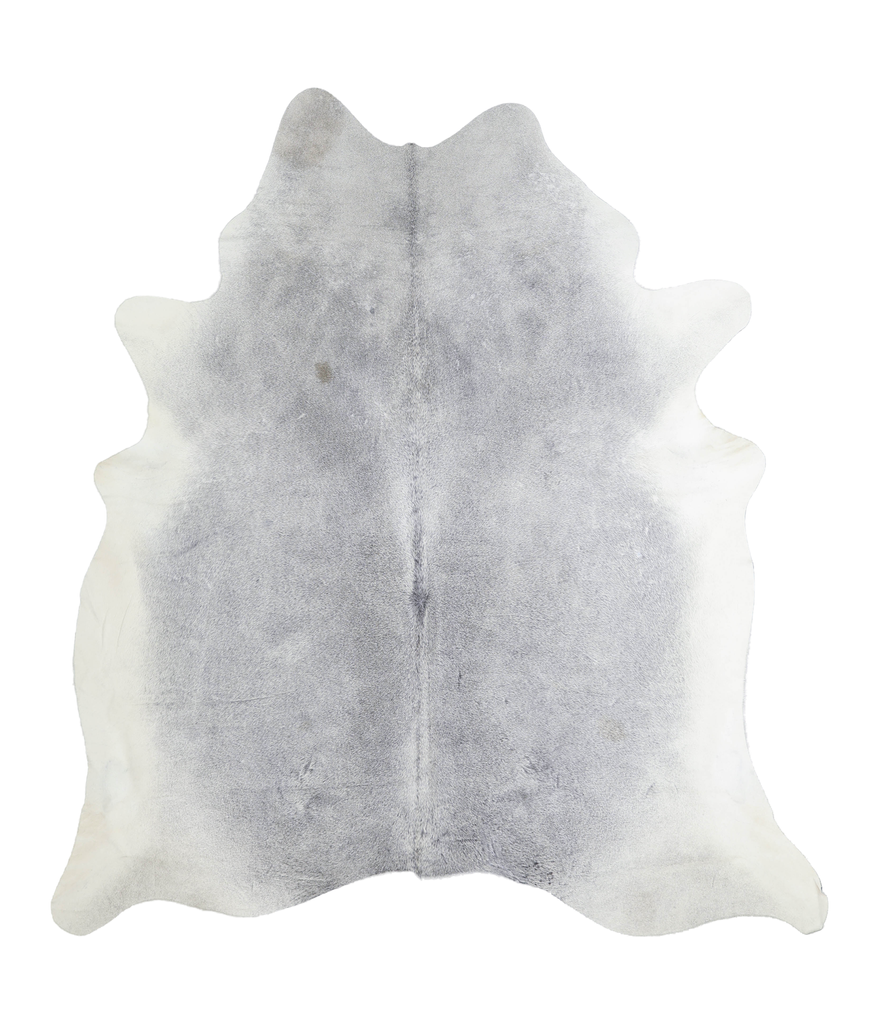 Medium Grey XX-Large Brazilian Cowhide Rug 7'5"H x 6'9"W #A21456 by Hudson Hides