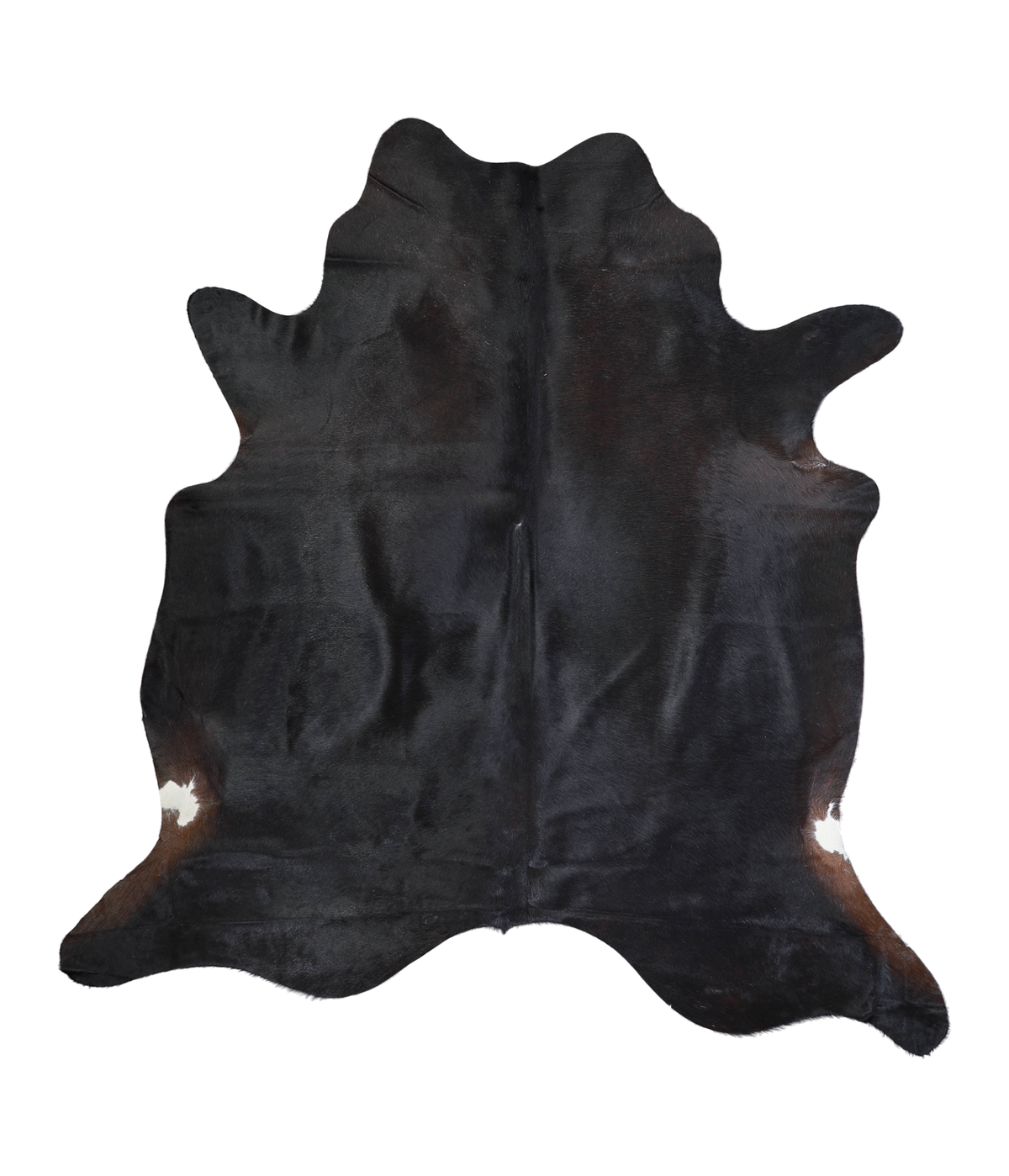 Solid Black Cowhide Rug #A21469