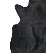 Solid Black X-Large Brazilian Cowhide Rug 6'9"H x 6'4"W #A21469 by Hudson Hides