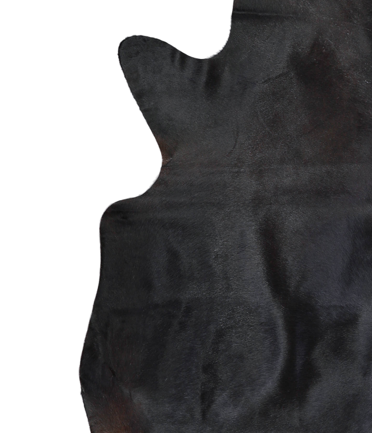 Solid Black Cowhide Rug #A21469