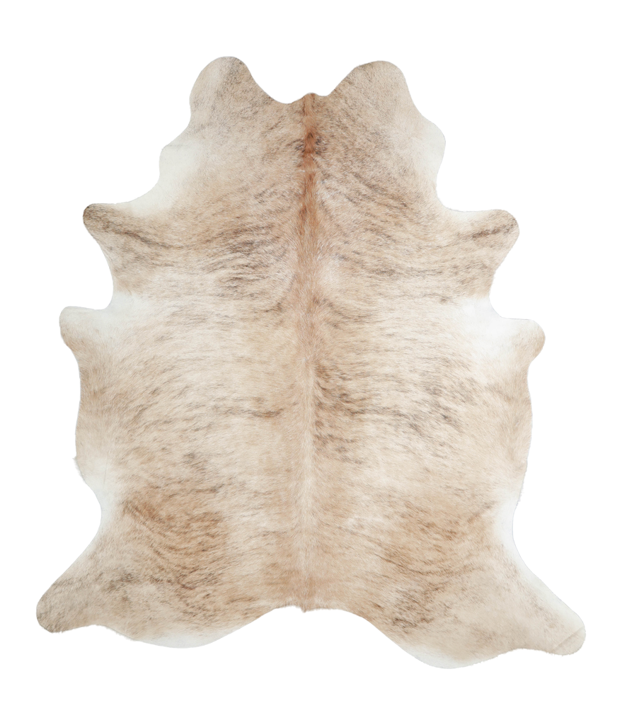 Light Brindle X-Large Brazilian Cowhide Rug 7'1"H x 6'3"W #A21482 by Hudson Hides