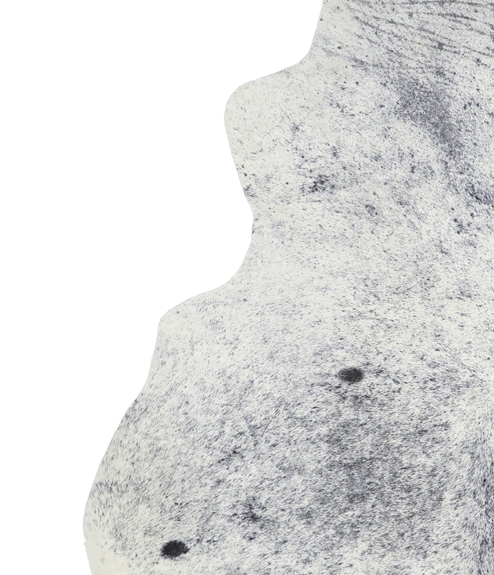 Salt and Pepper Black X-Large Brazilian Cowhide Rug 6'8"H x 6'5"W #A21490 by Hudson Hides