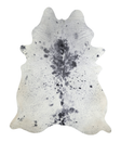 Salt and Pepper Black X-Large Brazilian Cowhide Rug 7'7"H x 6'0"W #A21531 by Hudson Hides