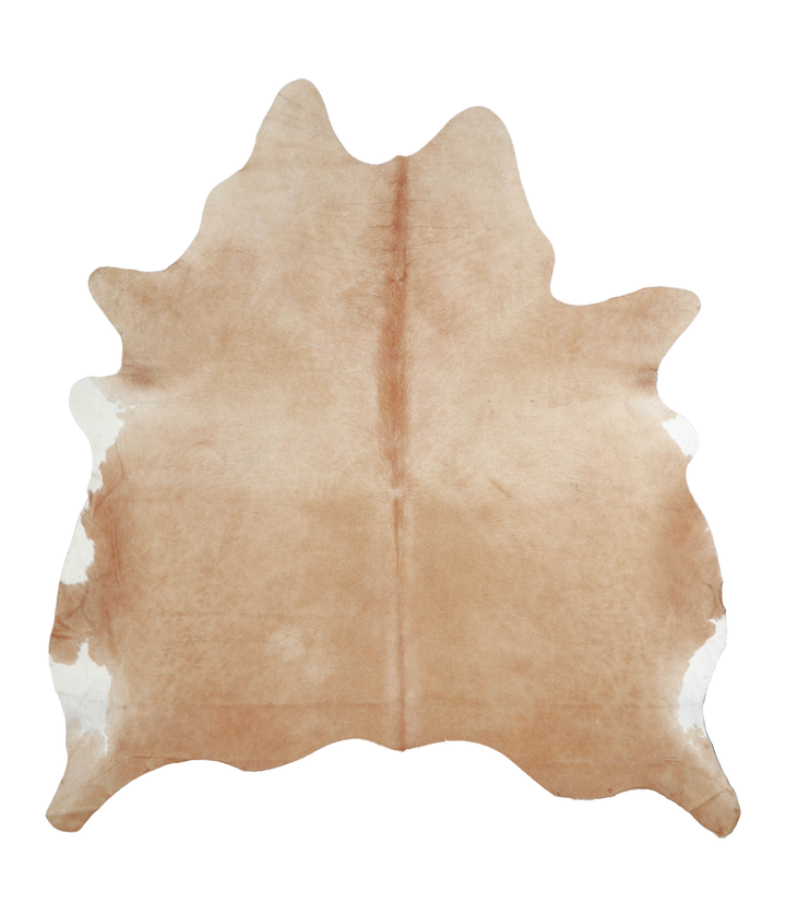 Beige X-Large Brazilian Cowhide Rug 6'11"H x 6'3"W #A21539 by Hudson Hides