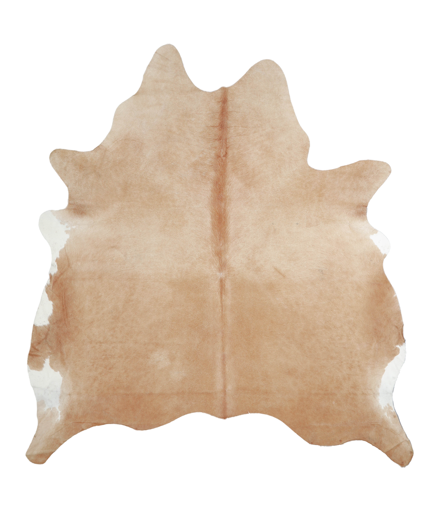 Beige X-Large Brazilian Cowhide Rug 6'11"H x 6'3"W #A21539 by Hudson Hides