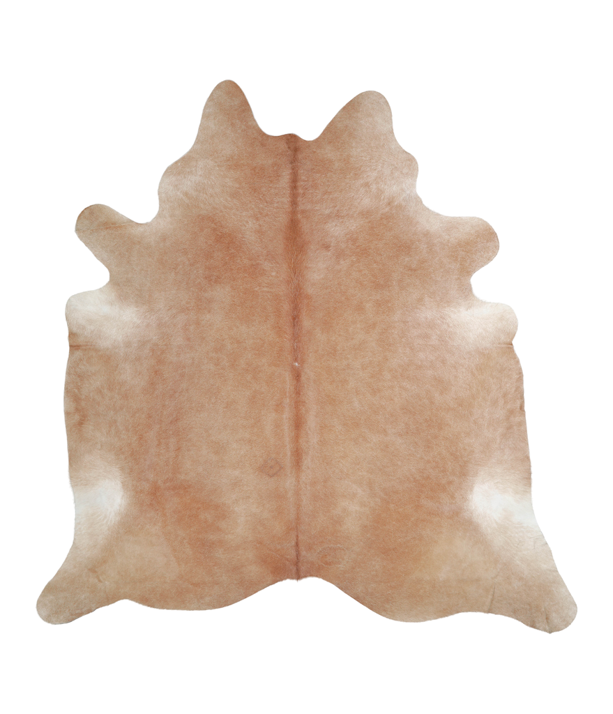 Beige XX-Large Brazilian Cowhide Rug 7'11"H x 7'8"W #A21553 by Hudson Hides
