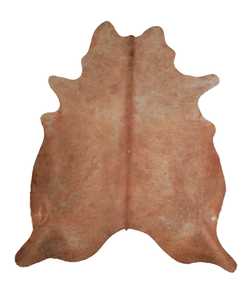 Solid Brown X-Large Brazilian Cowhide Rug 7'5"H x 6'6"W #A21561 by Hudson Hides