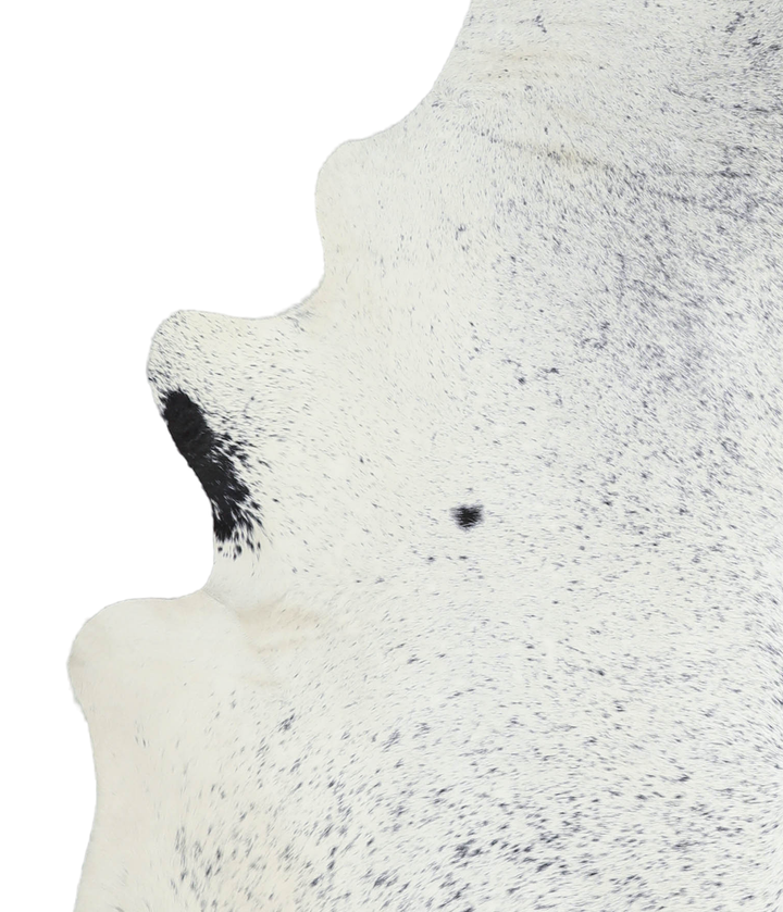 Salt and Pepper Black X-Large Brazilian Cowhide Rug 7'2"H x 6'2"W #A21564 by Hudson Hides