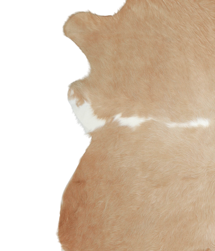 Beige XX-Large Brazilian Cowhide Rug 7'2"H x 6'11"W #A21579 by Hudson Hides
