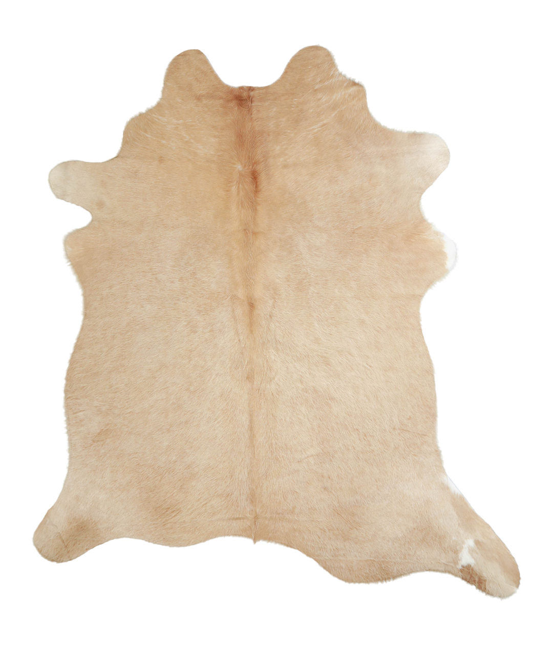 Beige X-Large Brazilian Cowhide Rug 7'0"H x 6'1"W #A21589 by Hudson Hi