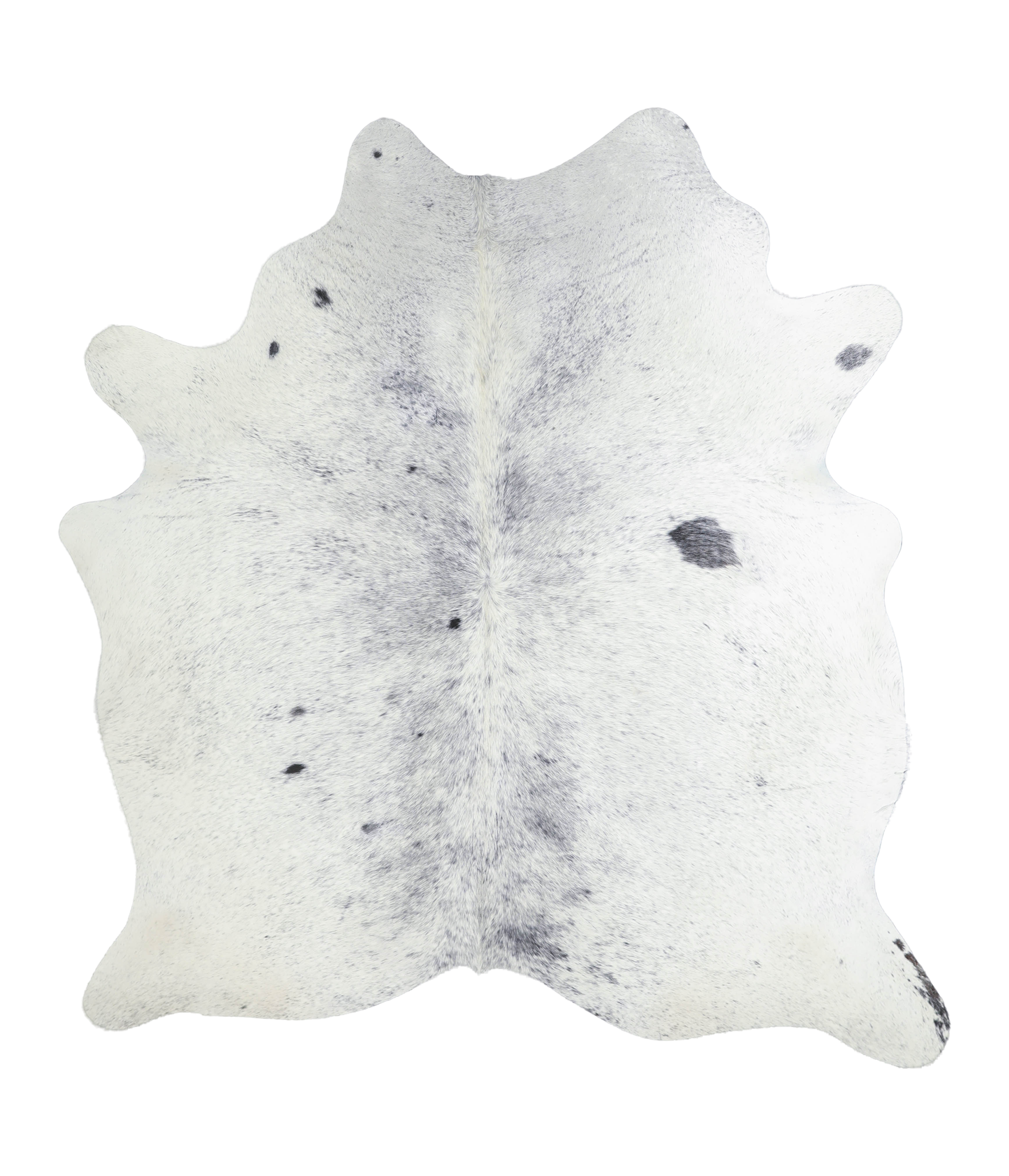 Salt and Pepper Black Cowhide Rug #A21601
