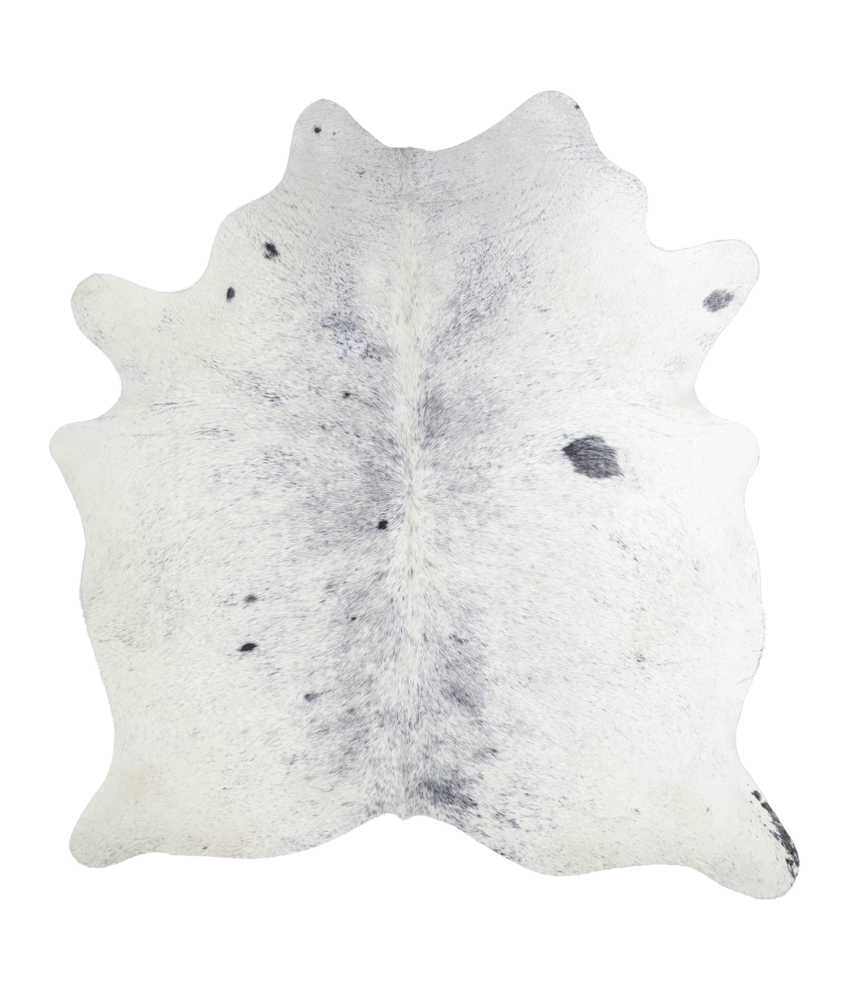 Salt and Pepper Black Cowhide Rug #A21601