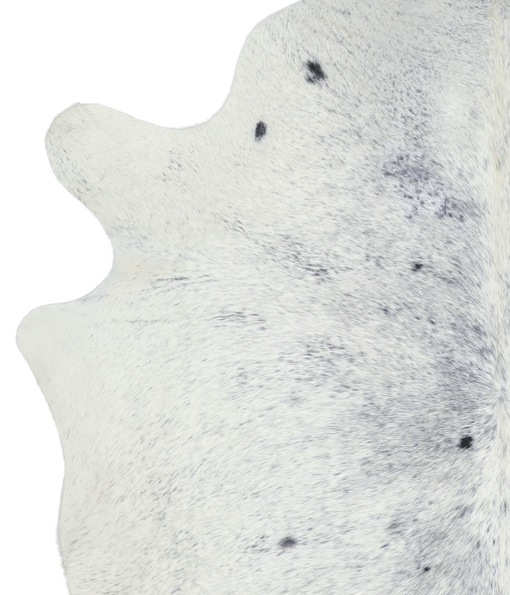 Salt and Pepper Black Cowhide Rug #A21601