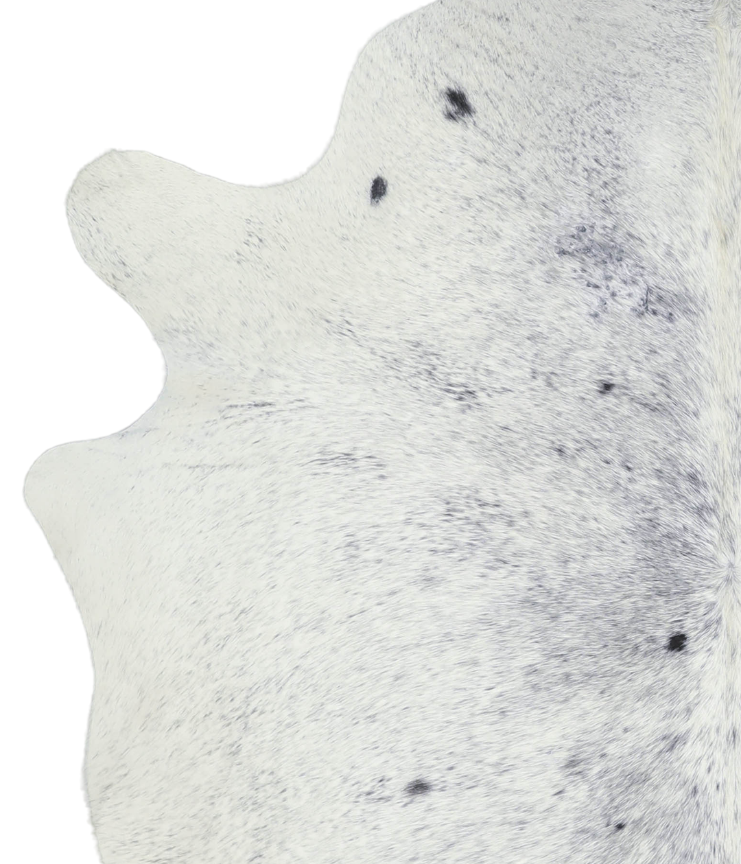 Salt and Pepper Black X-Large Brazilian Cowhide Rug 6'10"H x 6'3"W #A2