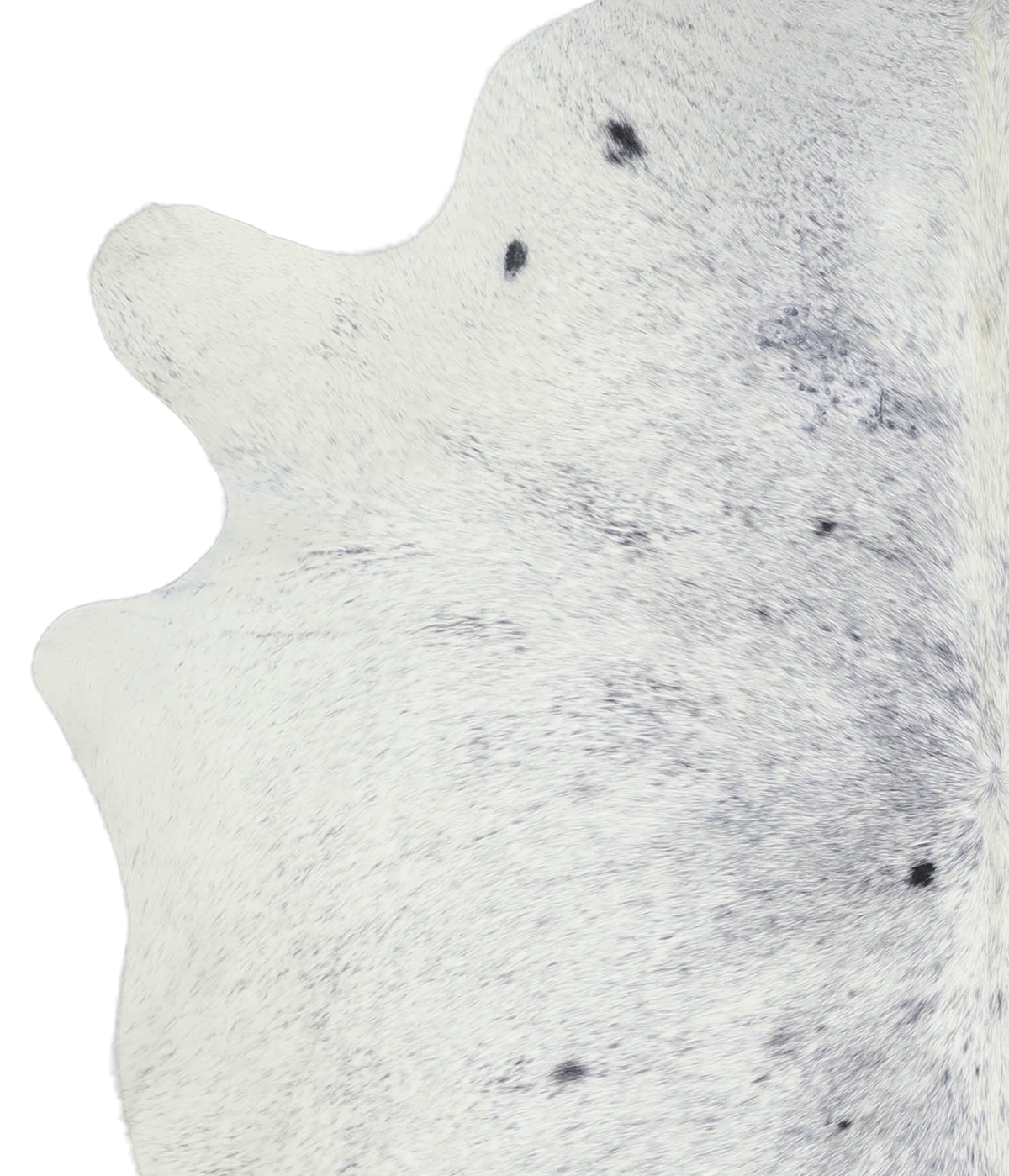 Salt and Pepper Black Cowhide Rug #A21601