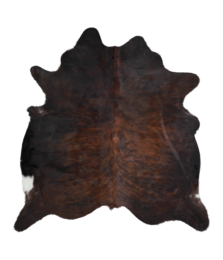 Dark Brindle X-Large Brazilian Cowhide Rug 6'8"H x 6'3"W #A21607 by Hudson Hides