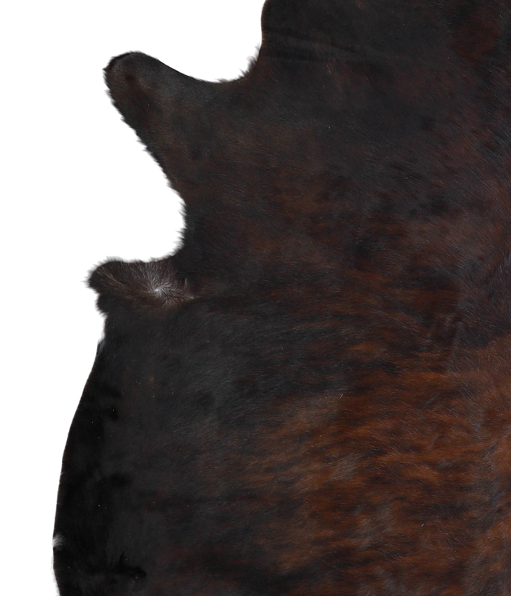 Dark Brindle X-Large Brazilian Cowhide Rug 6'8"H x 6'3"W #A21607 by Hudson Hides