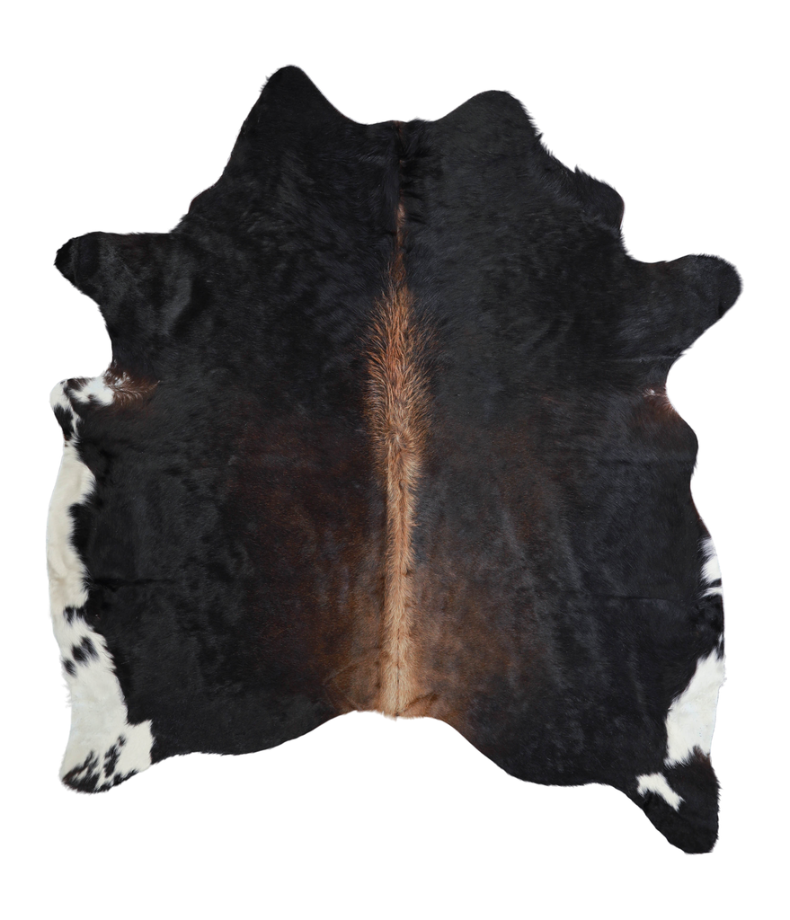 Chocolate X-Large Brazilian Cowhide Rug 6'10"H x 6'0"W #A21620 by Hudson Hides