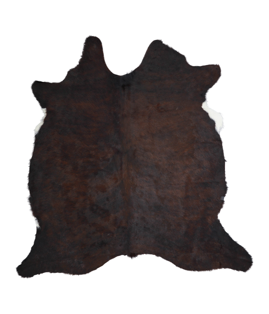 Chocolate Large Brazilian Cowhide Rug 6'1"H x 5'11"W #A21622 by Hudson Hides