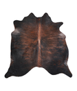 Dark Brindle X-Large Brazilian Cowhide Rug 6'3"H x 6'6"W #A21631 by Hudson Hides