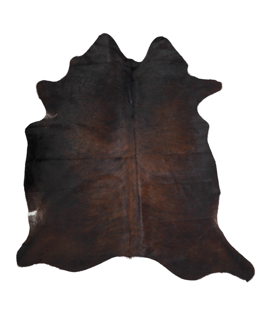Chocolate X-Large Brazilian Cowhide Rug 6'10"H x 6'6"W #A21633 by Hudson Hides
