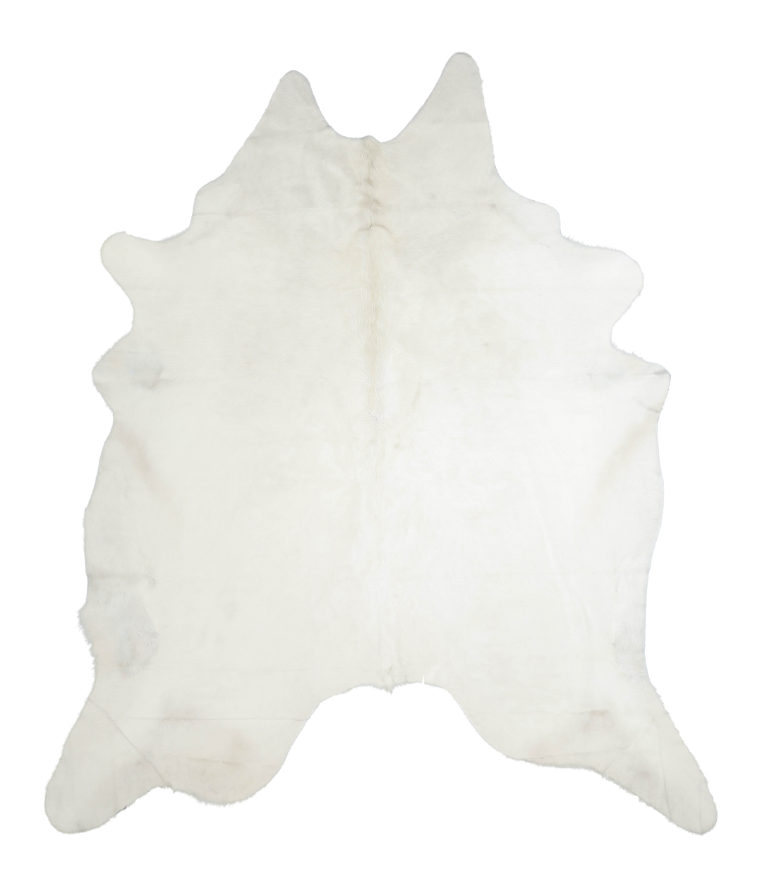 Solid White XX-Large Brazilian Cowhide Rug 9'1"H x 7'8"W #A21637 by Hu