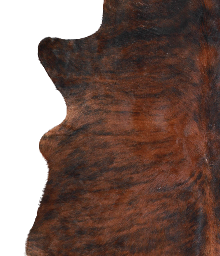 Dark Brindle X-Large Brazilian Cowhide Rug 6'9"H x 6'4"W #A21639 by Hudson Hides