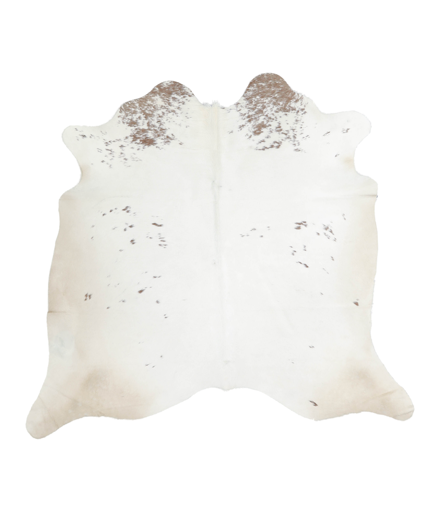 Salt and Pepper Brown Large Brazilian Cowhide Rug 5'7"H x 5'10"W #A21640 by Hudson Hides